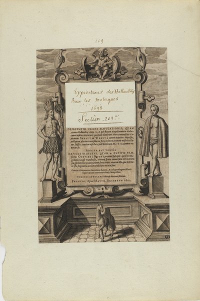 (Titelsiden) (fra bogen Americae) af Theodor de Bry
