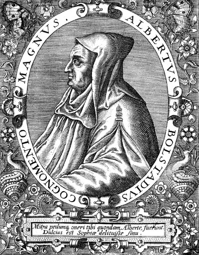 Albertus Magnus c1200-1280 German-born Dominican friar, late 16th centurydani af Theodor de Bry