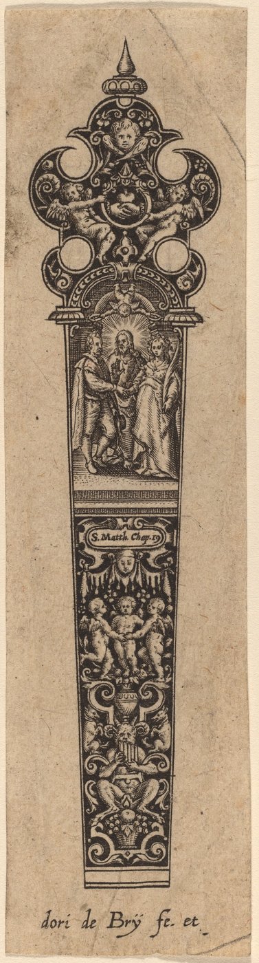 Ornament til knivskaft af Theodor de Bry