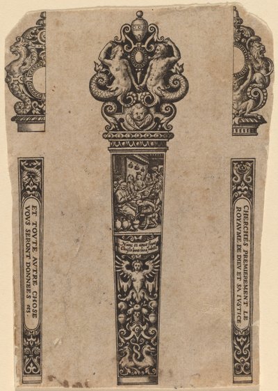 Ornament til knivskaft af Theodor de Bry
