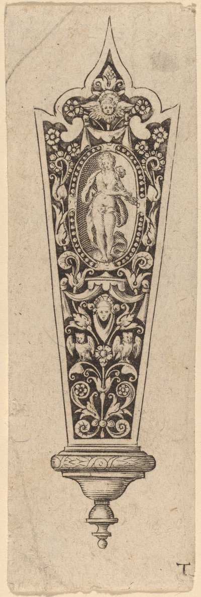 Ornament til knivskaft af Theodor de Bry
