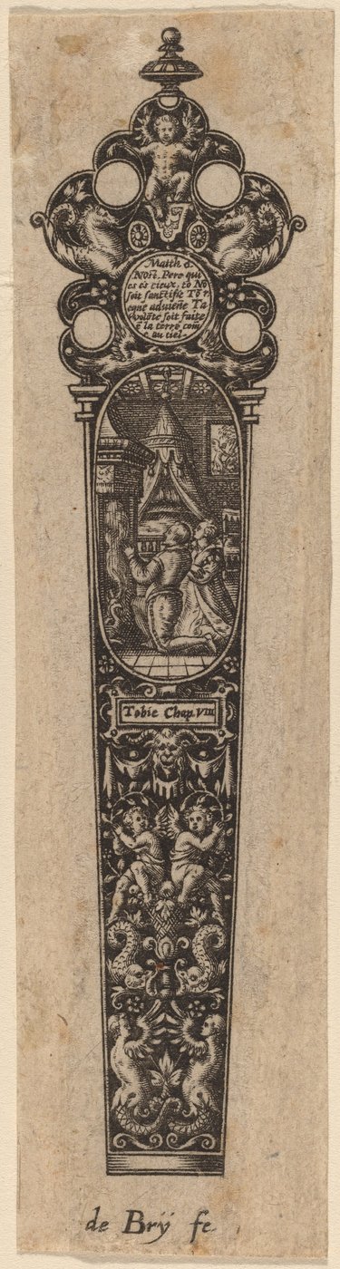 Ornament til knivskaft af Theodor de Bry