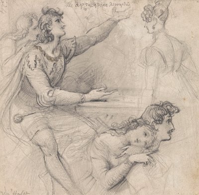 Et ark med skitser - Teaterstudier af Theodor von Holst