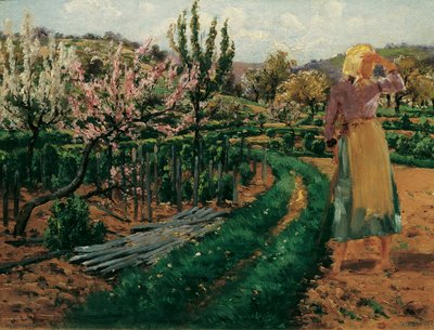 Pige i frugthaven af Theodor von Hormann