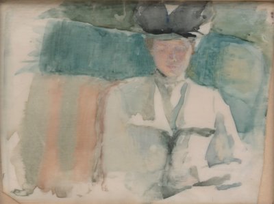 Portræt af en dame, ca. 1898. af Theodora W. Thayer