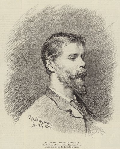 Mr. Ernest Albert Waterlow (gravering) af Theodore Blake (after) Wirgman