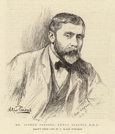 Alfred Parsons, nyvalgt ARA af Theodore Blake Wirgman