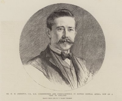 H H Johnston, kommissær og generalkonsul i Britisk Centralafrika, nu på besøg i England af Theodore Blake Wirgman