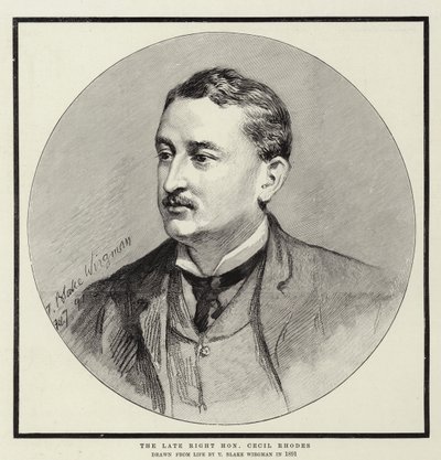 Den sene højre ærede Cecil Rhodes af Theodore Blake Wirgman