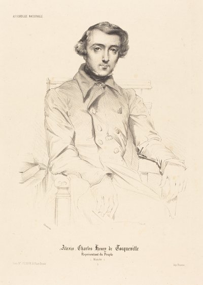 Alexis Charles Henry de Tocqueville af Théodore Chassériau