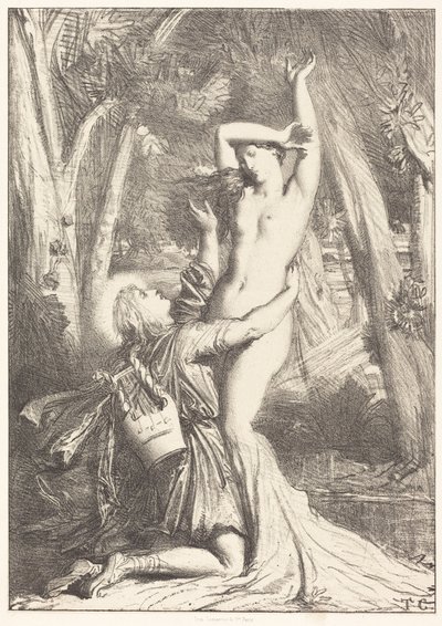 Apollon og Dafne af Théodore Chassériau