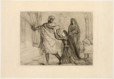Væk!, tallerken syv fra Othello af Théodore Chassériau