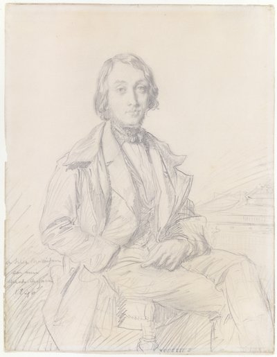 Portræt af Félix Ravaisson af Théodore Chassériau