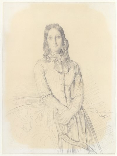 Portræt af Madame Gabrielle Marcotte de Quivières af Théodore Chassériau