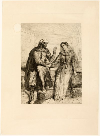 Hun takkede mig, plade to fra Othello af Théodore Chassériau