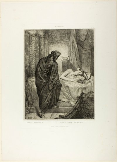 Yet She Must Die, tallerken elleve fra Othello af Théodore Chassériau