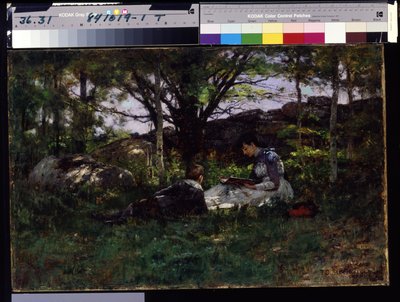 A June Idyl (olie på lærred) af Theodore Clement Steele