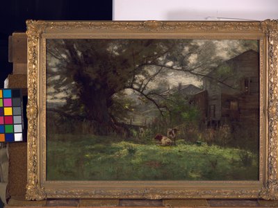 Morgen - gamle Schofields mølle af Theodore Clement Steele