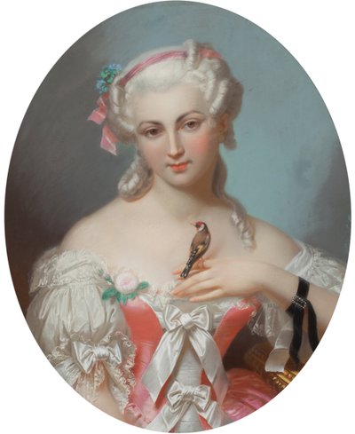 Anne Henriette af Frankrig (1727-1752), af Fantin-Latour, Theodore (1805-1872). Pastel på papir, Første halvdel af 1800-tallet. Privat Samling af Theodore Fantin Latour