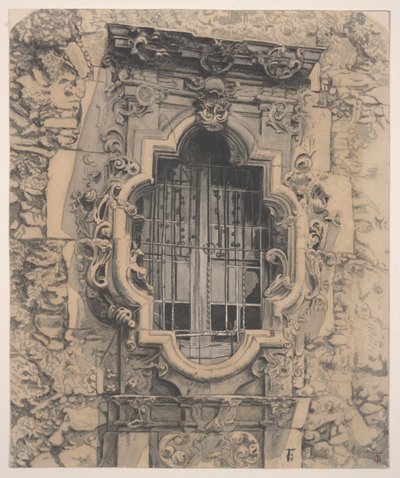 Rose Window, Mission San Jose af Theodore Gentilz