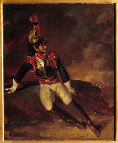 Et slagskib gør ondt. Maleri af Theodore Gericault (1791-1824) af Theodore Gericault