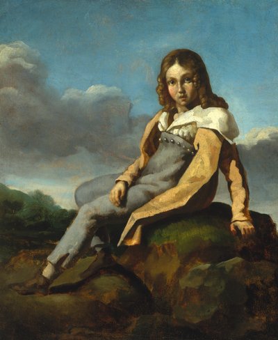 Alfred Dedreux 1810-1860 som barn, ca. 1819-20. af Theodore Gericault
