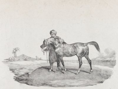 En arabisk hest, 1821 af Theodore Gericault