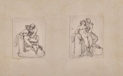 Antiope skændet af Jupiter i skikkelse af en satyr af Theodore Gericault