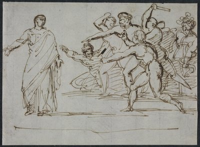 Mordet på Tiberius af Theodore Gericault