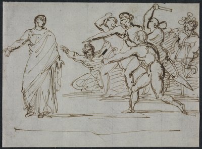Mordet på Tiberius af Theodore Gericault
