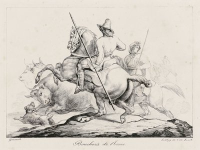 Slagtere i Rom (Roman Butchers) af Theodore Gericault