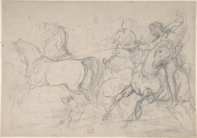 Vognkusk og rytter af Theodore Gericault