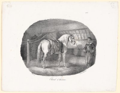 Hannoveraner (A Hanoverian Horse) af Theodore Gericault