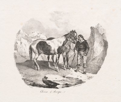 Auvergne heste af Theodore Gericault