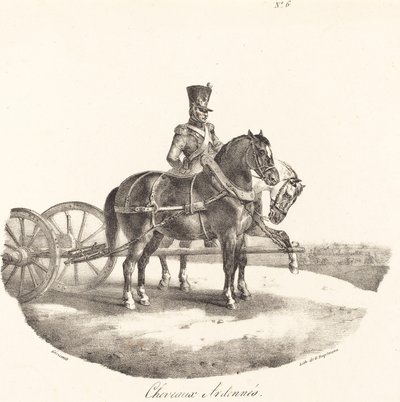 Ardenner heste af Theodore Gericault