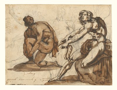 Klassiske nøgenbilleder (forsiden); Klassiske skulpturer (bagsiden) af Theodore Gericault