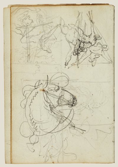 Kompositionsstudier af Theodore Gericault