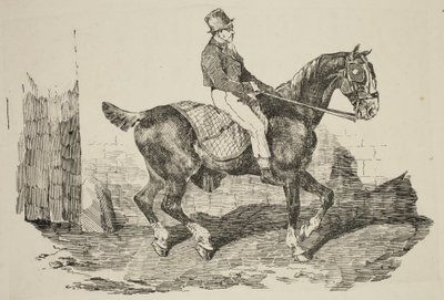 Géricault - Vognhest redet af en palfrenier, 1820 af Theodore Gericault