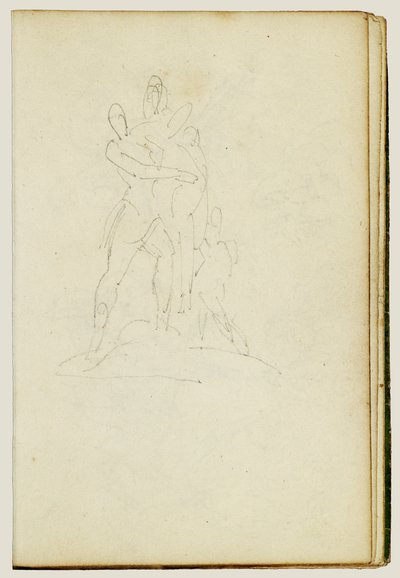 Gruppe bestående af tre figurer af Theodore Gericault