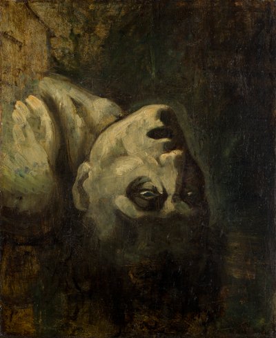 Hovedet af en druknet mand af Theodore Gericault