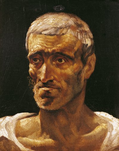 Leder af en skibbruden mand, studie for flåden i Medusa, 1817-19 af Theodore Gericault