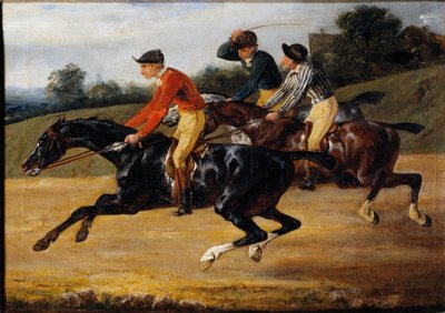 Hestevæddeløb: Ridning (maleri af Theodore Gericault