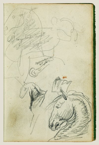 Undersøgelser af heste af Theodore Gericault