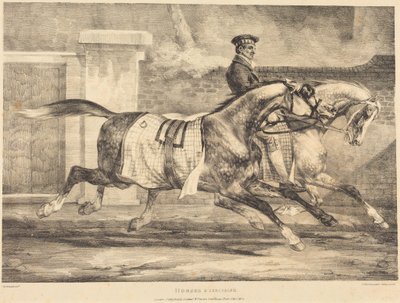 Heste i træning af Theodore Gericault