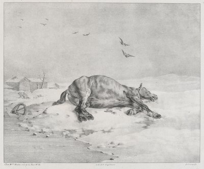 Den døde hest (The Dead Horse) af Theodore Gericault