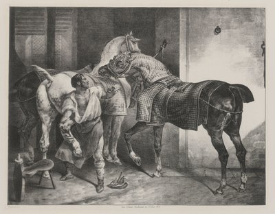Den engelske hovslagers (The English Farrier) af Theodore Gericault