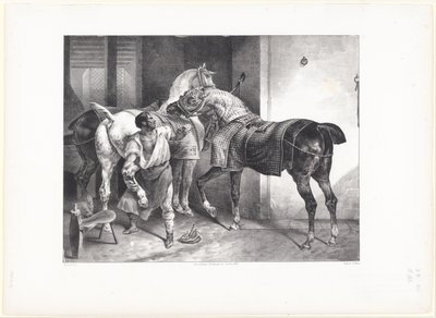 Den engelske hovslagers (The English Farrier) af Theodore Gericault