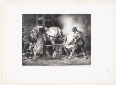 Le Maréchal flamand (Den flamske smed) af Theodore Gericault