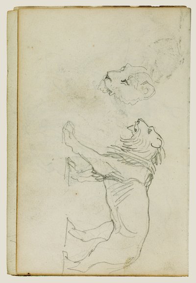 En løve, der går, med en løvindehoved af Theodore Gericault