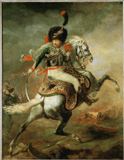 Officer i den kejserlige garde til hest ... af Theodore Gericault